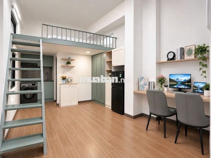 Duplex/studio máy giặt riêng thang máy Ngay phan văn trị_Phú Nhuận