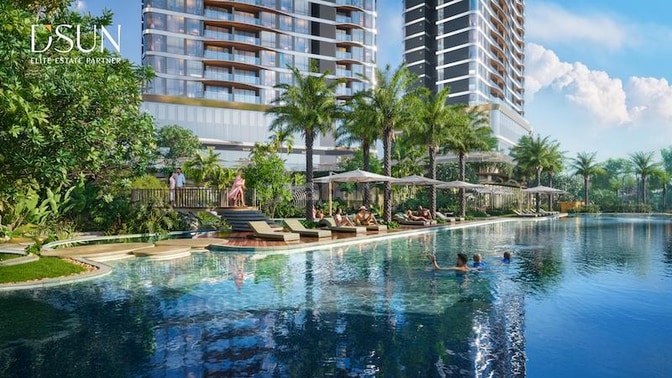 Palm River căn hộ ven sông, suất ưu tiên 2PN , view pháo hoa, CK 16,5%