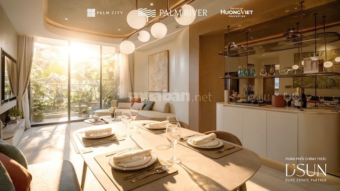 Palm River căn hộ ven sông, suất ưu tiên 2PN , view pháo hoa, CK 16,5%