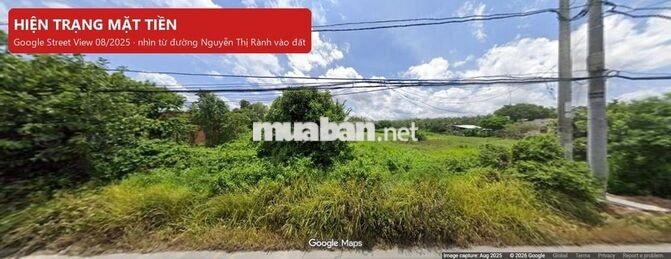 Bán đất mặt tiền Nguyễn Thị Rành 10x107m, có 92m² thổ cư, sổ riêng
