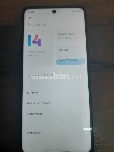 Note 12T pro 8/128 màu trắng máy nguyên bản