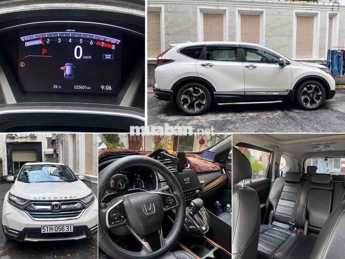 Honda CRV 2019 Bản L Trắng 33.600 km