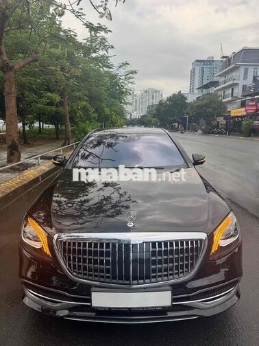 Mercedes-Benz S450 Luxury đen nội thất nâu