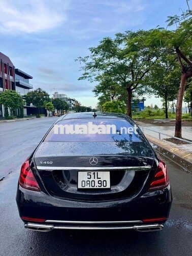 Mercedes-Benz S450 Luxury đen nội thất nâu