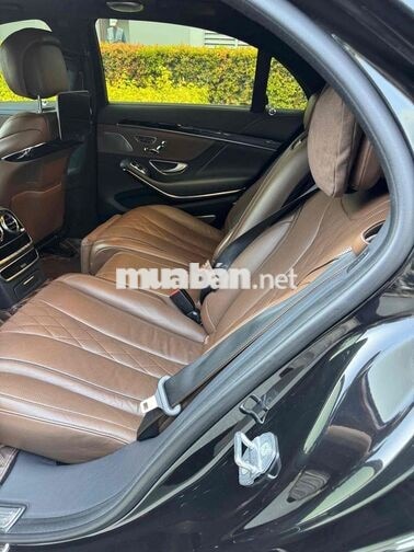Mercedes-Benz S450 Luxury đen nội thất nâu