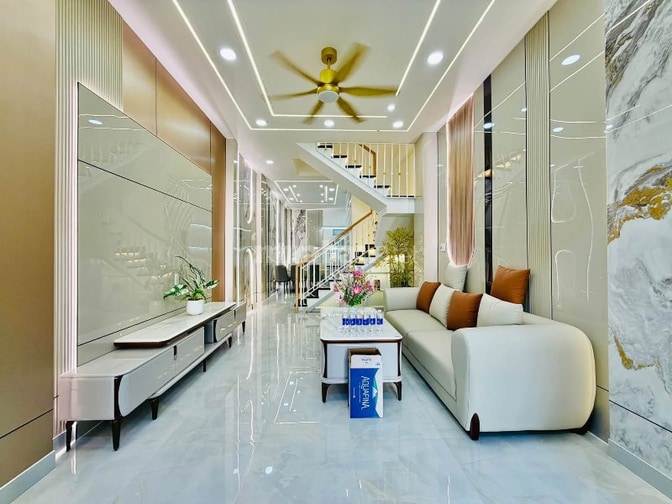 Nhà 3 lầu tuyệt đẹp Cao cấp Mặt tiền Đường Số 4, P.Thông Tây Hội, Q.Gò