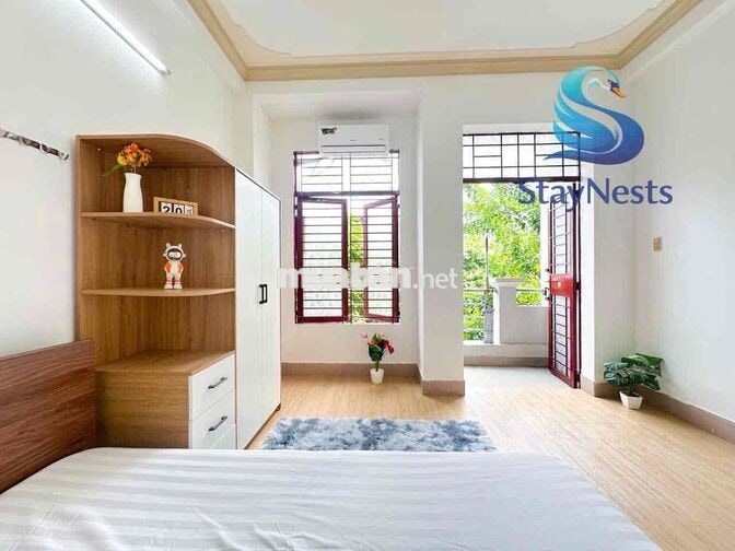 Hệ thống căn hộ 1 phòng ngủ tại Cộng Hoà cửa sổ/bancol full nội thất