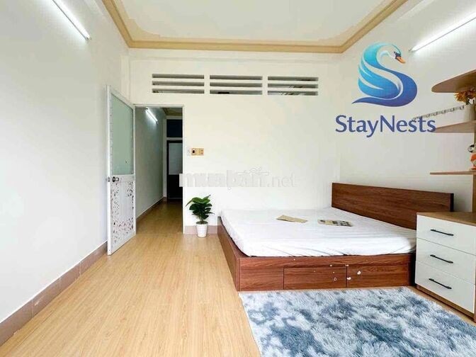 Hệ thống căn hộ 1 phòng ngủ tại Cộng Hoà cửa sổ/bancol full nội thất