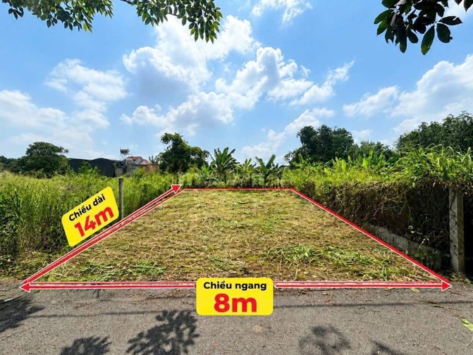 Lô đất xây biệt thự đẹp. Ngang 8 dài 14