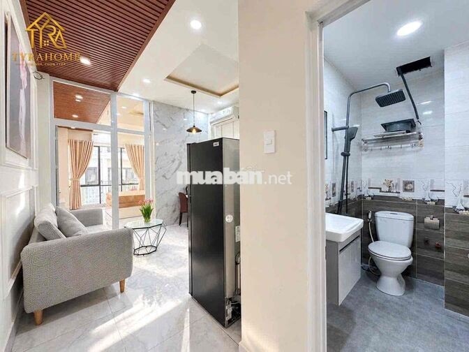 Cho Thuê Căn Hộ 1PN Mới Siêu rộng 48M2 Full NT KV Ngã tư Hàng Xanh