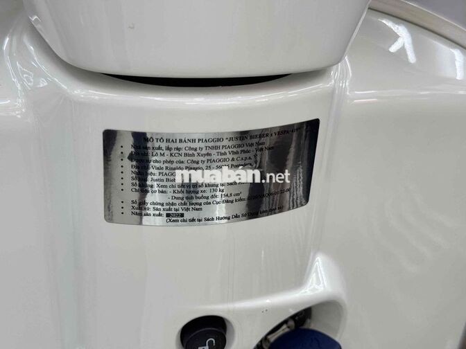 Piaggio Vespa Justin Bieber 150CC Trắng 2022 NEW