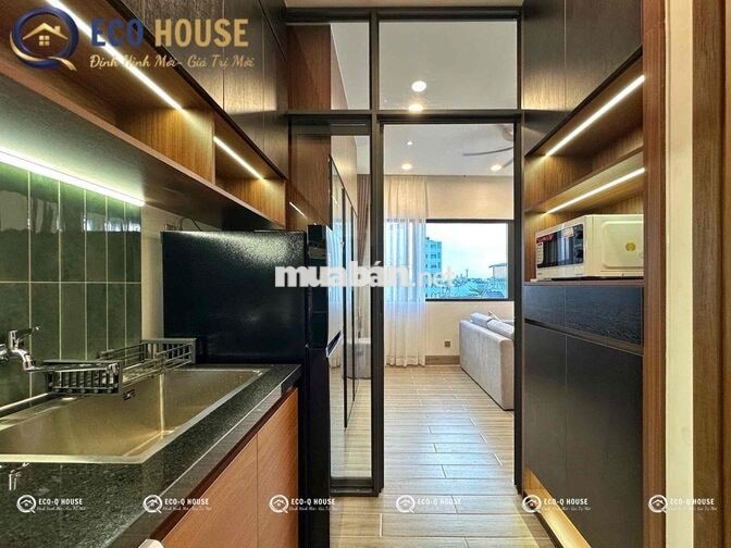 CĂN HỘ DỊCH VỤ LUXURY TÁCH BẾP CỬA SỔ TRỜI FULL NỘI THẤT CAO CẤP