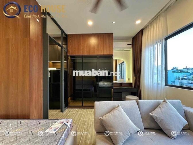 CĂN HỘ DỊCH VỤ LUXURY TÁCH BẾP CỬA SỔ TRỜI FULL NỘI THẤT CAO CẤP