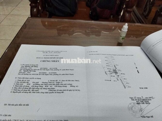 NHÀ ShR CHÍN CHỦ,VỊTRĐ, BÊN CẠNH TRUNG TÂM HÀNH CHÍNHTHỚI AN12TPHCM