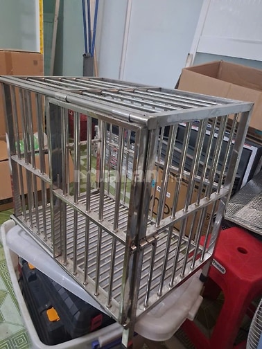 Chuồng chó còn mới inox 304 45x60x70cm