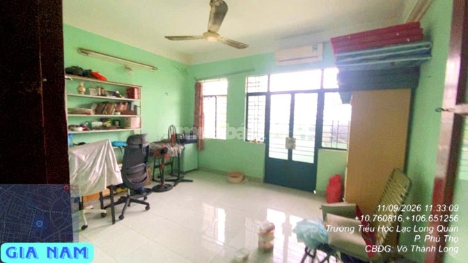 BÁN NHÀ MẶT TIỀN KINH DOANH : 1C ĐƯỜNG SỐ 6 CƯ XÁ BÌNH THỚI - P. 8-Q11