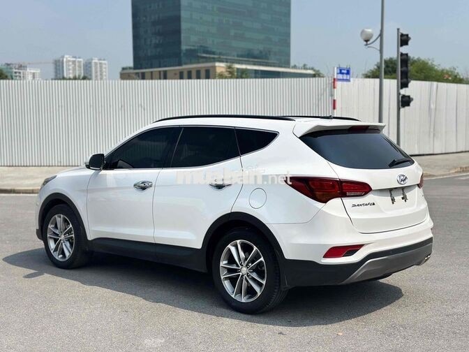 Hyundai Santafe 2018 2.4AT 4WD Trắng 11 vạn km