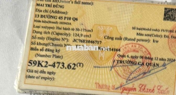 Future Led 2020 Đỏ Nguyên Zin, Mới Đẹp. biển TP