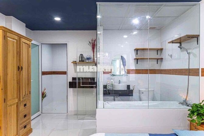 Căn hộ 1 phòng ngủ full nội thất Ký Con quận 1 gần cầu calmette