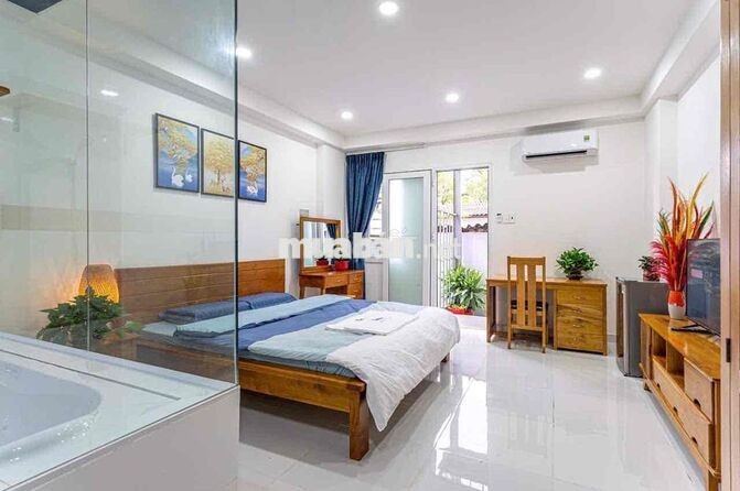 Căn hộ 1 phòng ngủ full nội thất Ký Con quận 1 gần cầu calmette