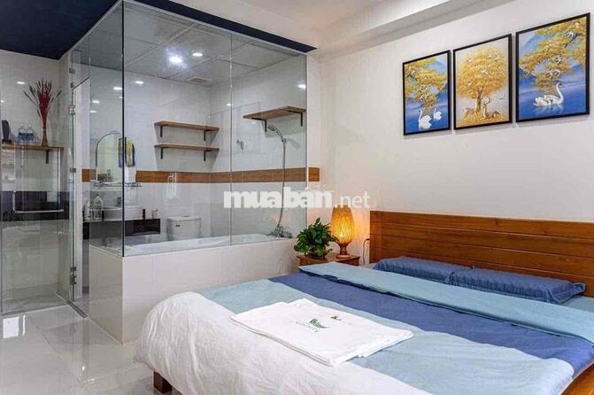 Căn hộ 1 phòng ngủ full nội thất Ký Con quận 1 gần cầu calmette
