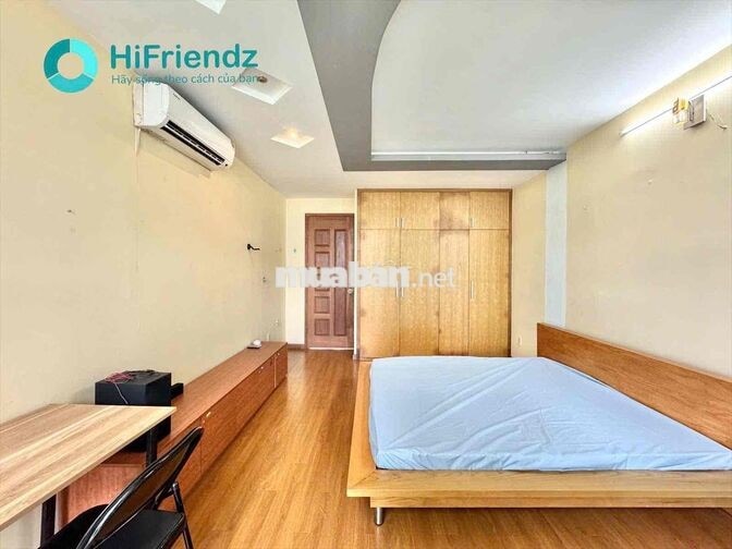 cho thuê nguyên tầng dạng 1PN tách bếp cửa sổ lớn - hình thật giá thật
