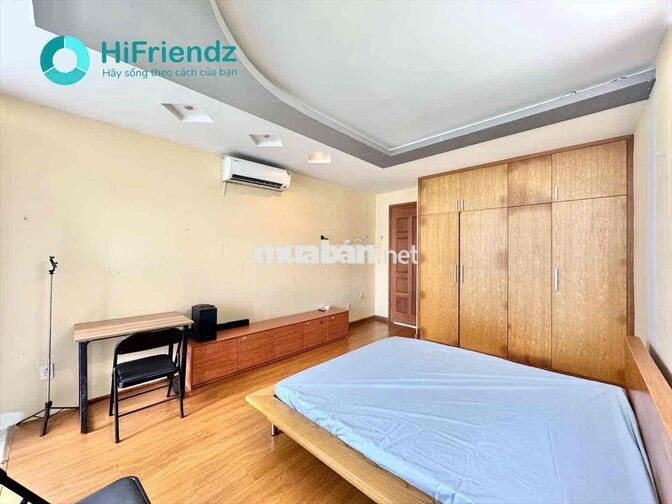 cho thuê nguyên tầng dạng 1PN tách bếp cửa sổ lớn - hình thật giá thật