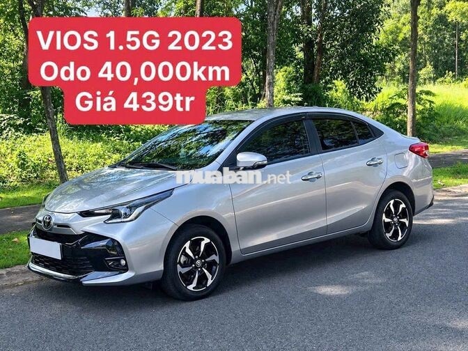 Toyota Vios 1.5G 2023 Bạc 40.000 km