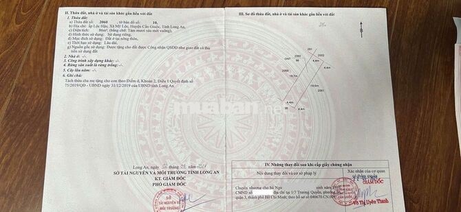 Đất mỹ lộc cần giuộc long an cũ