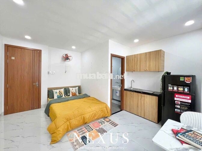 Studio full nội thất cửa sổ trời bao thoáng
