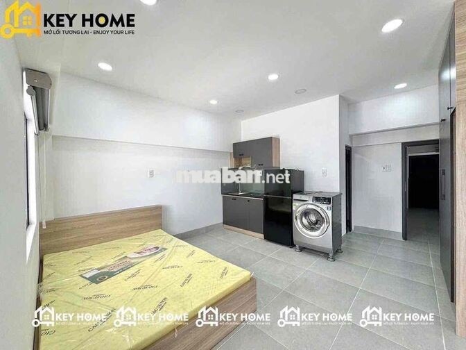Căn Hộ Ban Công Siêu Rộng Full Nội Thất Ngay Chợ Hạnh Thông Tây