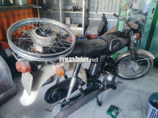 Xe máy cổ Honda Trắng Đen cũ