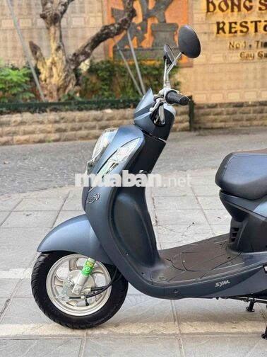 SYM Elite 2024 50cc 5000 km Xanh nhám chính hãng