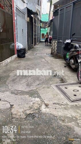 Nhà Hẻm thông Bùi Thị Xuân, Tân Sơn Hòa, HCM