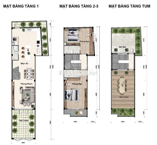 B.Thự 4PN, 5WC tại Bcons Eden Park: Đất 91m2, dtsd 206m2 - Chính Chủ
