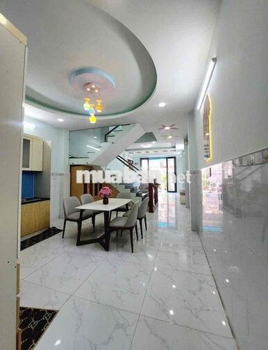 NHÀ MỚI ĐẸP(4,5X17M) TÂN HOÀ ĐÔNG 5TẦNG 6PN 6VS HẺM TẢI 8M