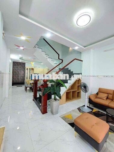 NHÀ MỚI ĐẸP(4,5X17M) TÂN HOÀ ĐÔNG 5TẦNG 6PN 6VS HẺM TẢI 8M