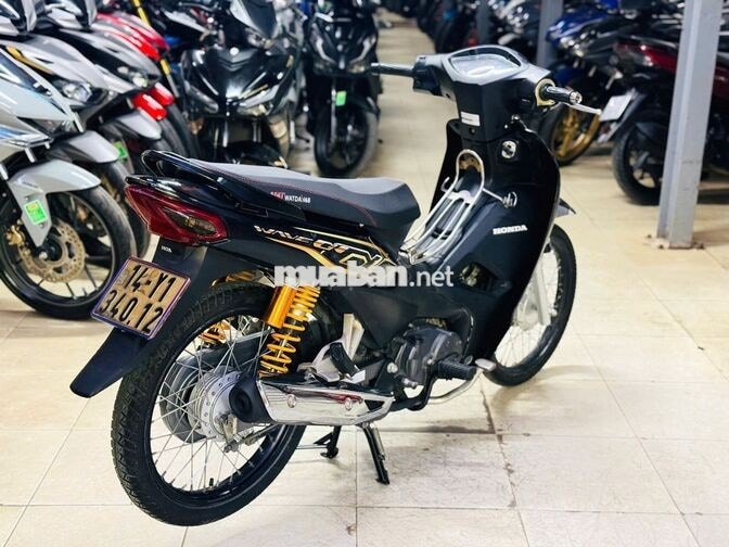 XE MÁY THỊNH PHÁT- WAVE A 110 ĐEN BÓNG ĐỘ ĐẸP CHẤT