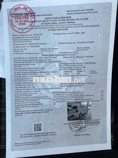 Toyota Wigo 2019 Số sàn Trắng Indonesia