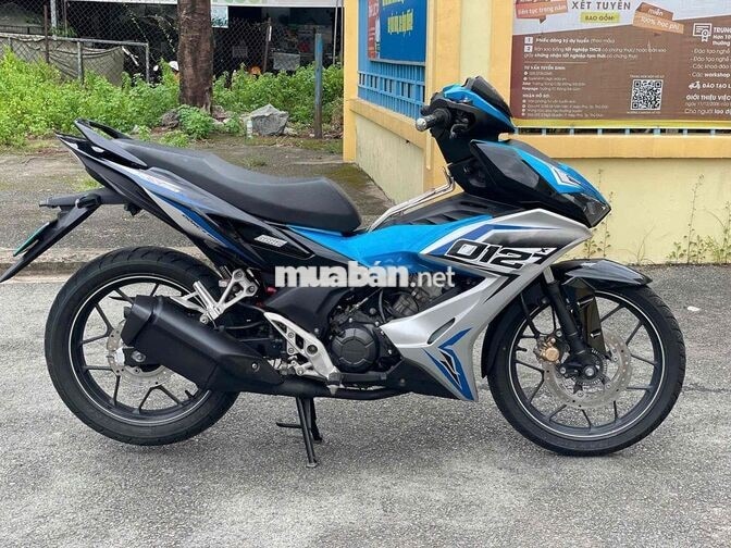 Honda Winner X Côn tay Đen Xanh Bạc