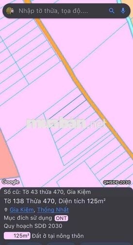 Chính chủ cần bán gấp đất full thổ cư tại xã Gia Kiệm, Đồng Nai