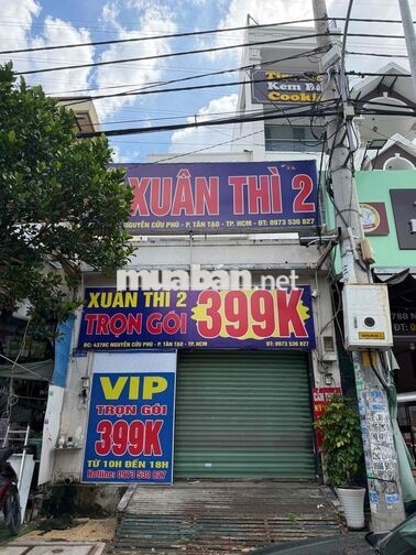 Cho thuê nhà mặt tiền đường Nguyễn Cửu phú đối diện chung cư Tecco