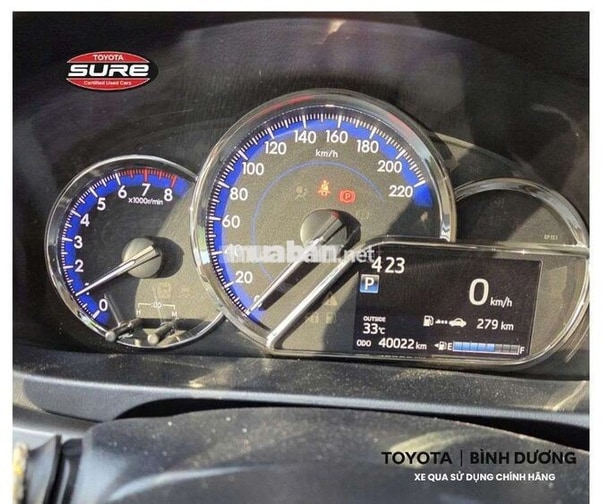 Toyota Vios 2022 1.5G 40000 km Bạc