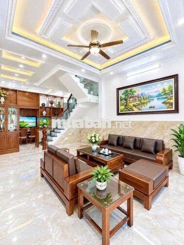 Nhà Bè - 5 Tỷ 990 - Đường 6m - Nhà 3 Tầng 80m² - Ngang 6,5m - 4PN - Sa