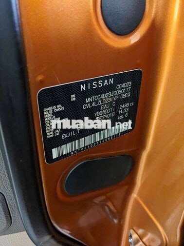 NISSAN NAVARA 2020 VL 160000 KM NÂU