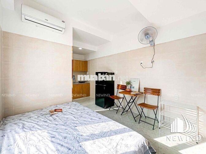 Hệ thống studio, 1pn cửa sổ rộng đầy đủ nội thất