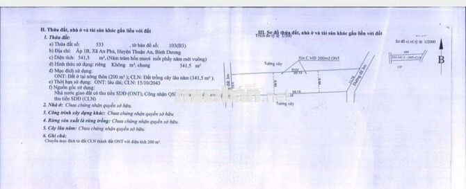 Bán đất 2 mặt tiền Đường An Phú 10, TP Thuận An, Bình Dương - 541m2