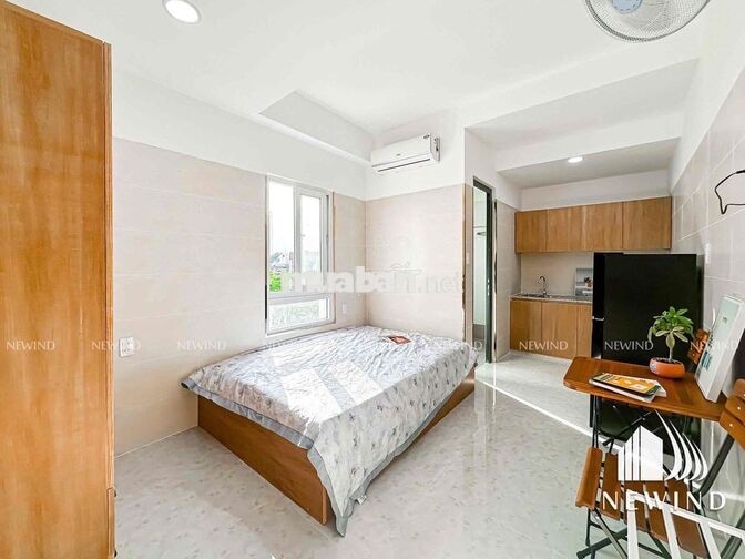 Hệ thống studio, 1pn cửa sổ rộng đầy đủ nội thất