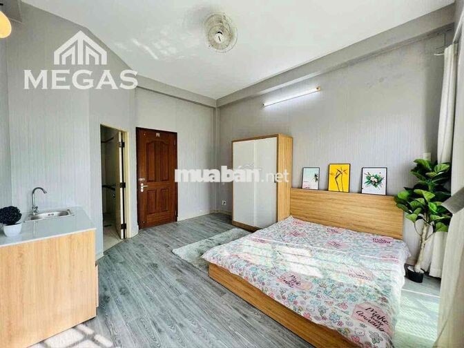 siêu phẩm Studio ban công Full nội thất sát siêu thị mega bình phú