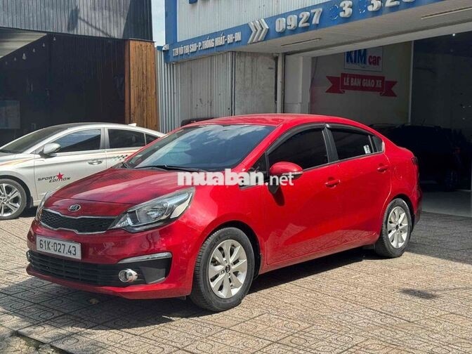 KIA RIO 2016 SỐ TỰ ĐỘNG 80000 KM ĐỎ